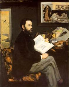 EDOUARD, Manet, Emile Zola,1840-1902, Huile sur toile,1,46 m x 1,14 m, Musée d'Orsay, Paris. Source : Wikipédia. Licence: Réutilisation autorisée sans but commercial.